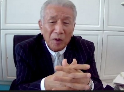 日慢協・武久会長、オンラインによる会見の様子（24日）
